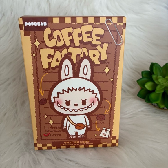 POP BEAN Labubu Coffee Bean Grinder Plush Pendant 100% Authentic NEW - Picture 5 of 6